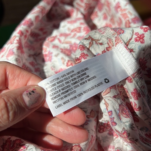 Universal Thread, Puff Blouse, Balloon style, Poet, floral long sleeve - Picture 4 of 7